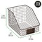 mDesign Slanted Front Kitchen Pantry Storage Organizer Basket - 4 Pack